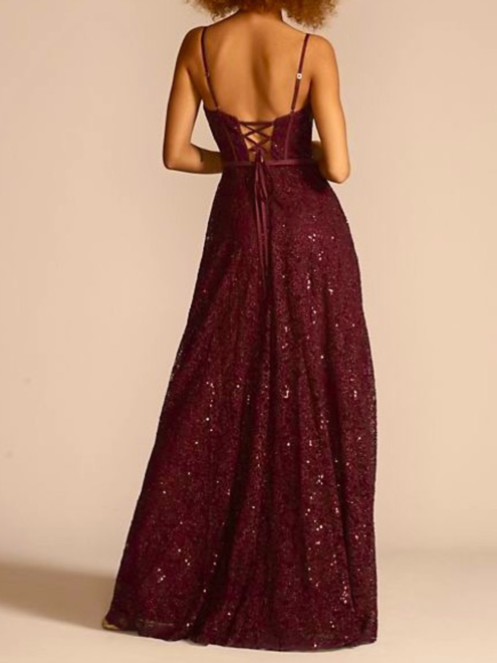 Jules & Cleo sparkle lace evening gown - Picture 2 of 14